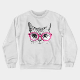 CURIOUS CAT Crewneck Sweatshirt